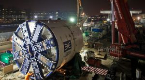 Crossrail London tunnel boring machine